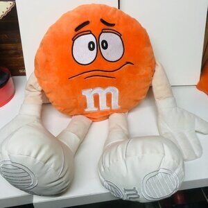 🟠 LARGE 19” M&M’s World Orange Plush Stuffed Animal Officially Licensed
